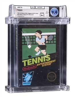 1985 NES (USA) "Tennis" Sealed Video Game - WATA 9.4/A+